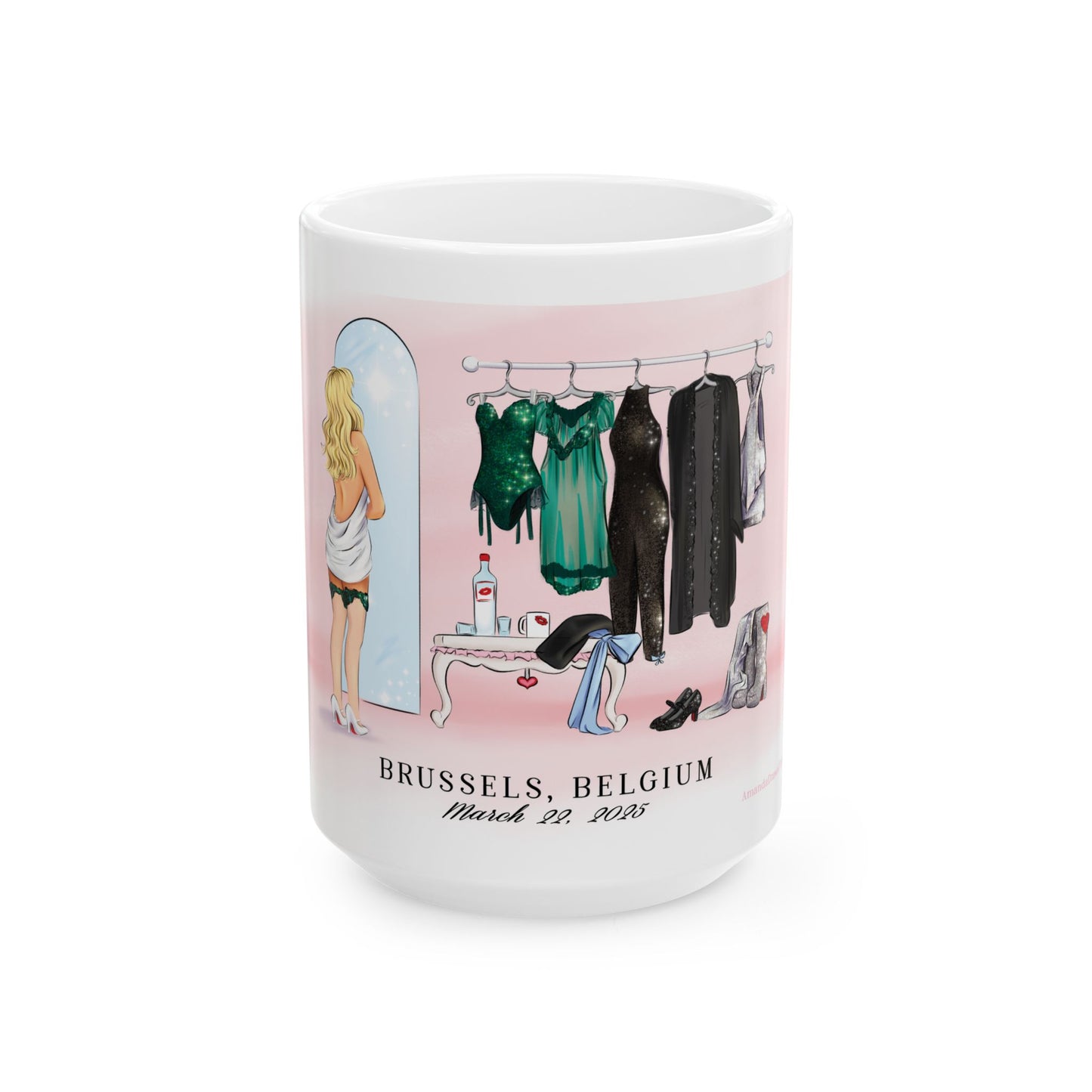 3/22 Brussels Dressing Room Drawing Ceramic 11oz 15oz Mug