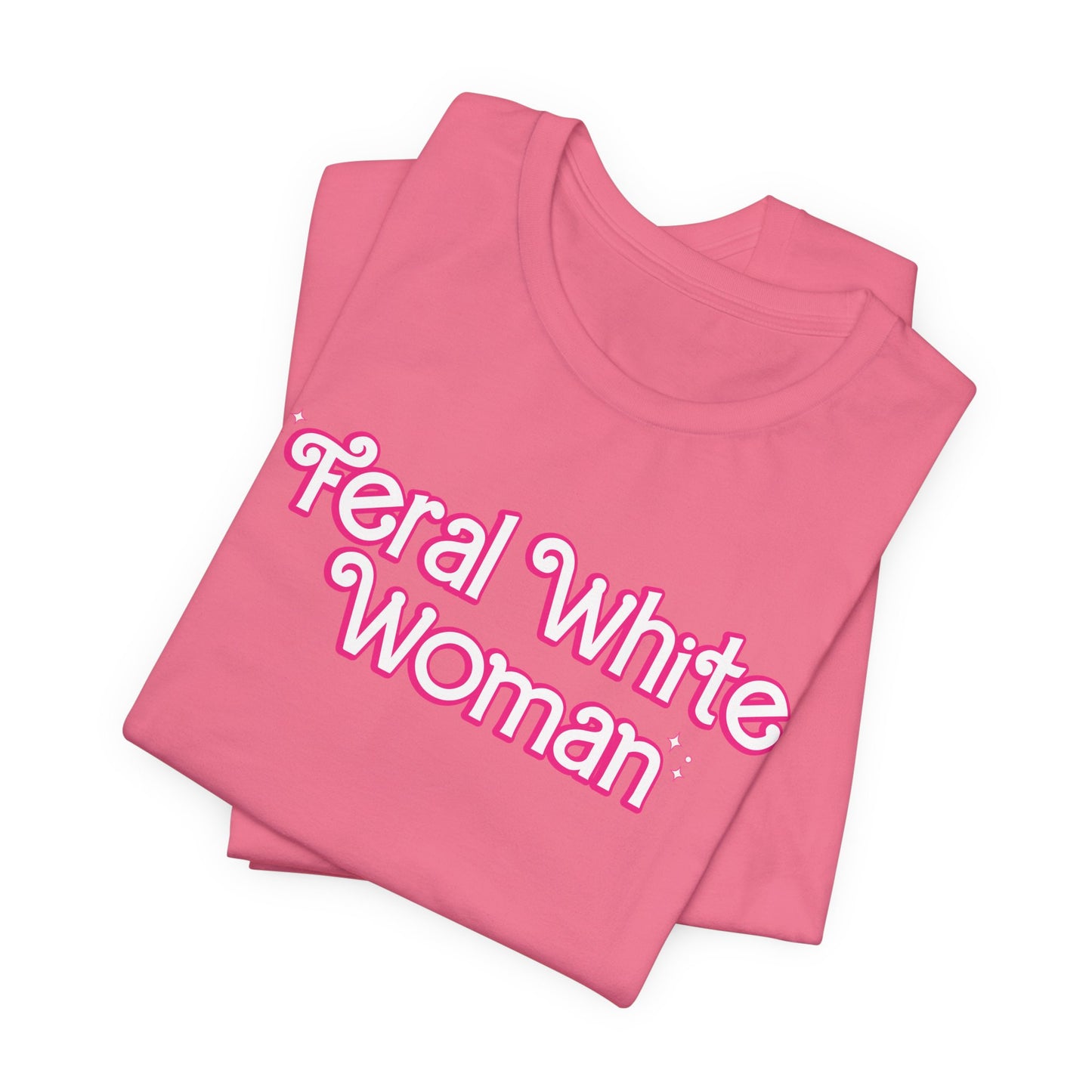 Feral White Woman Bella+Canvas Unisex Jersey Short Sleeve Tee