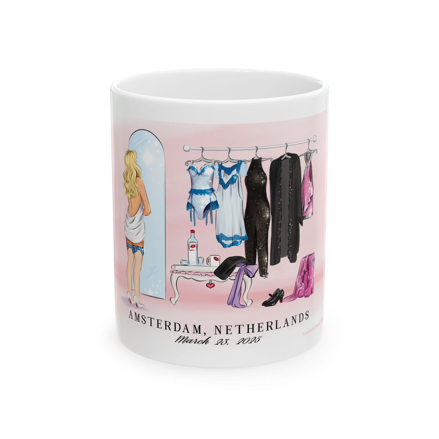 3/23 Amsterdam Dressing Room Drawing Ceramic 11oz 15oz Mug
