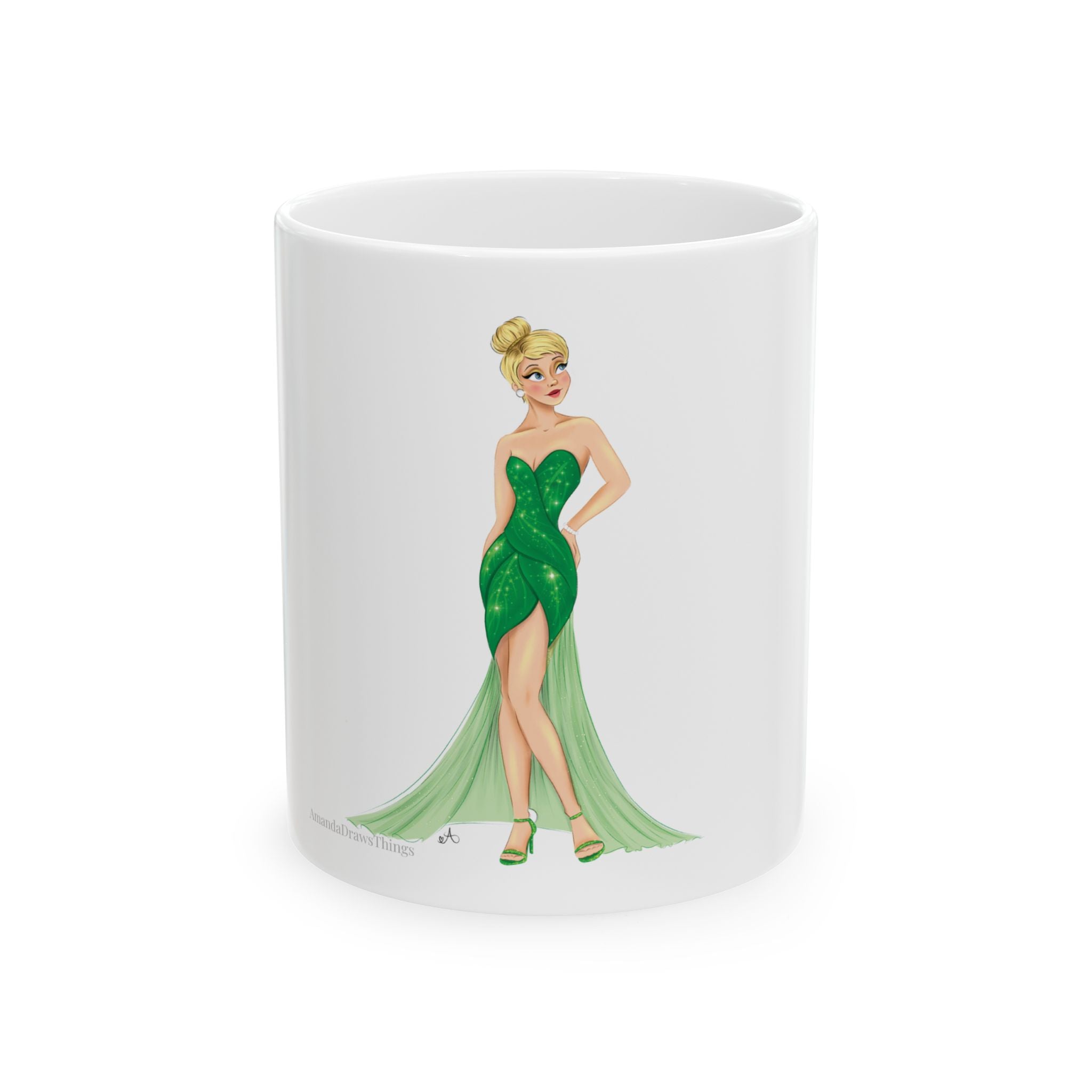 Glamour Tink Ceramic Mug, (11oz, 15oz) – Amanda Draws Things