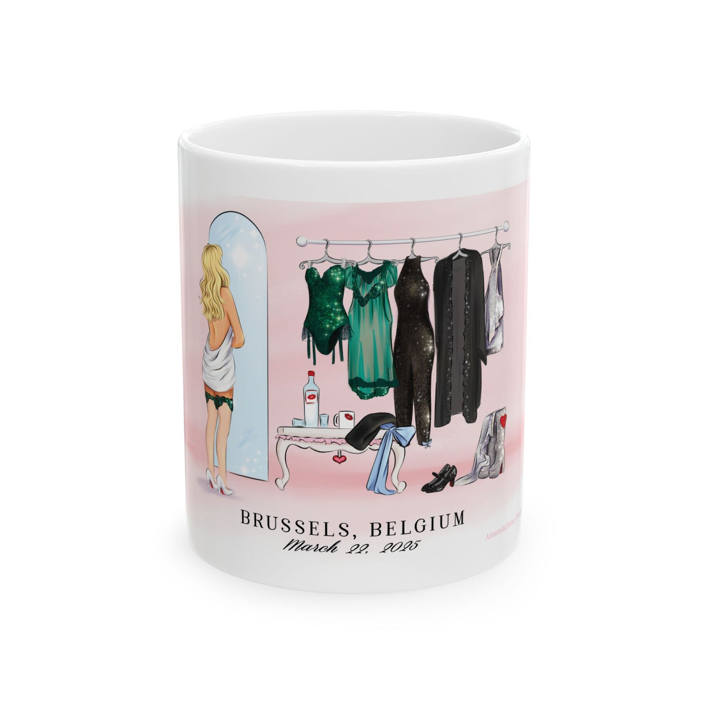 3/22 Brussels Dressing Room Drawing Ceramic 11oz 15oz Mug