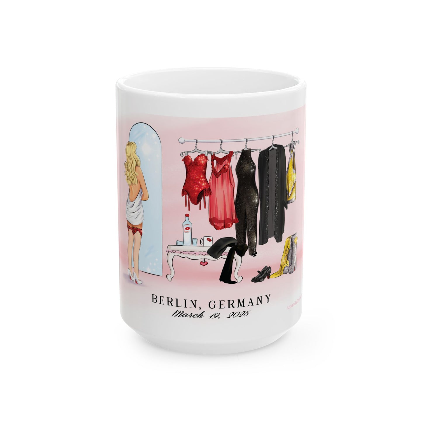 3/19 Berlin Dressing Room Drawing Ceramic 11oz 15oz Mug