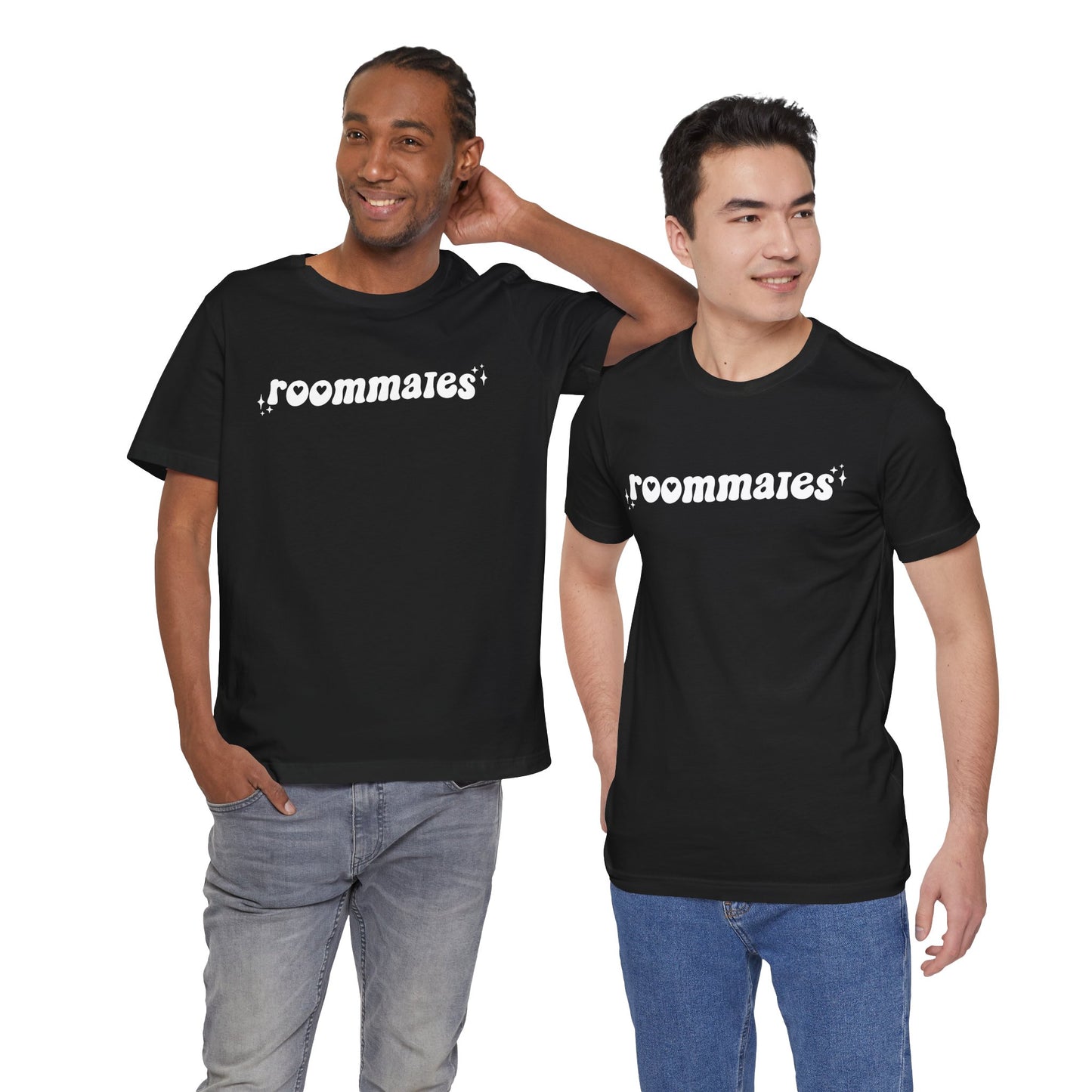 "Roommates" Bella+Canvas Unisex Size Jersey Short Sleeve Tee