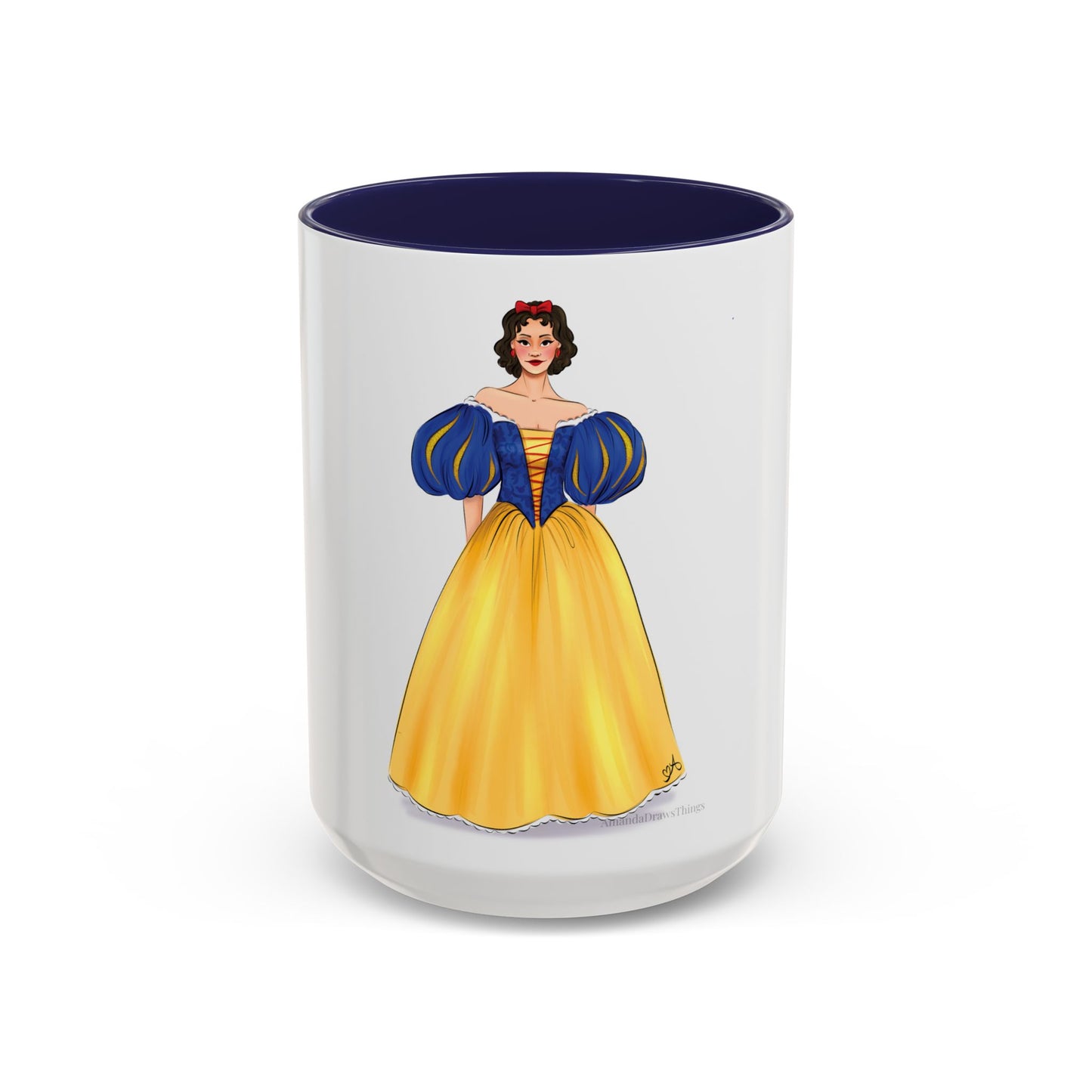 Apple Princess Gown Drawing 15oz Ceramic Mug