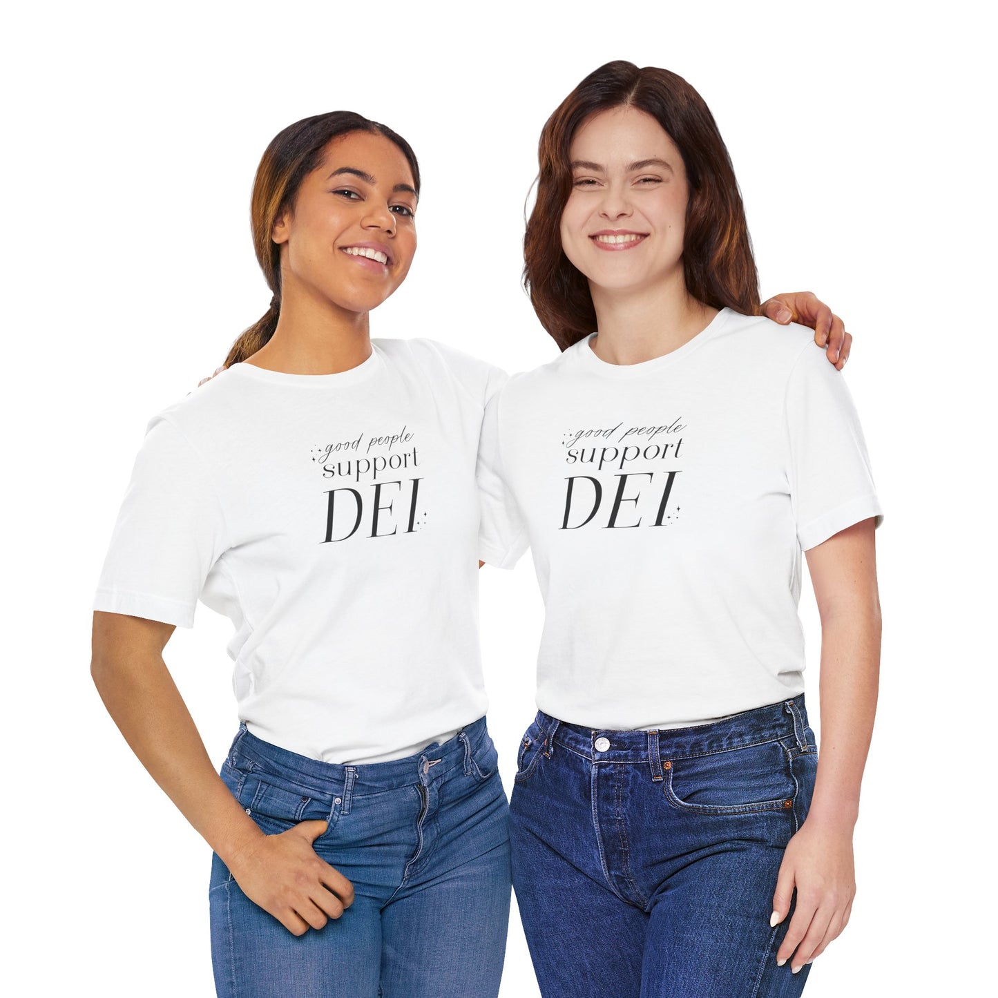Good People Support DEI Bella+Canvas Unisex Jersey Short Sleeve Tee