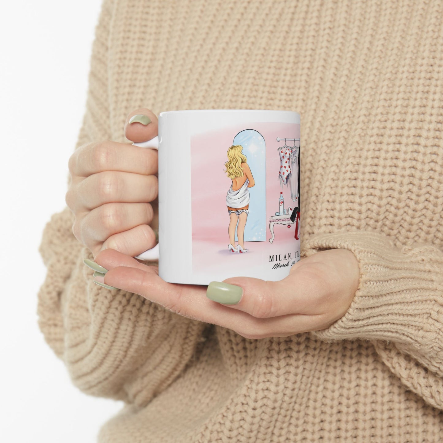 3/26 Milan Dressing Room Drawing Ceramic 11oz 15oz Mug
