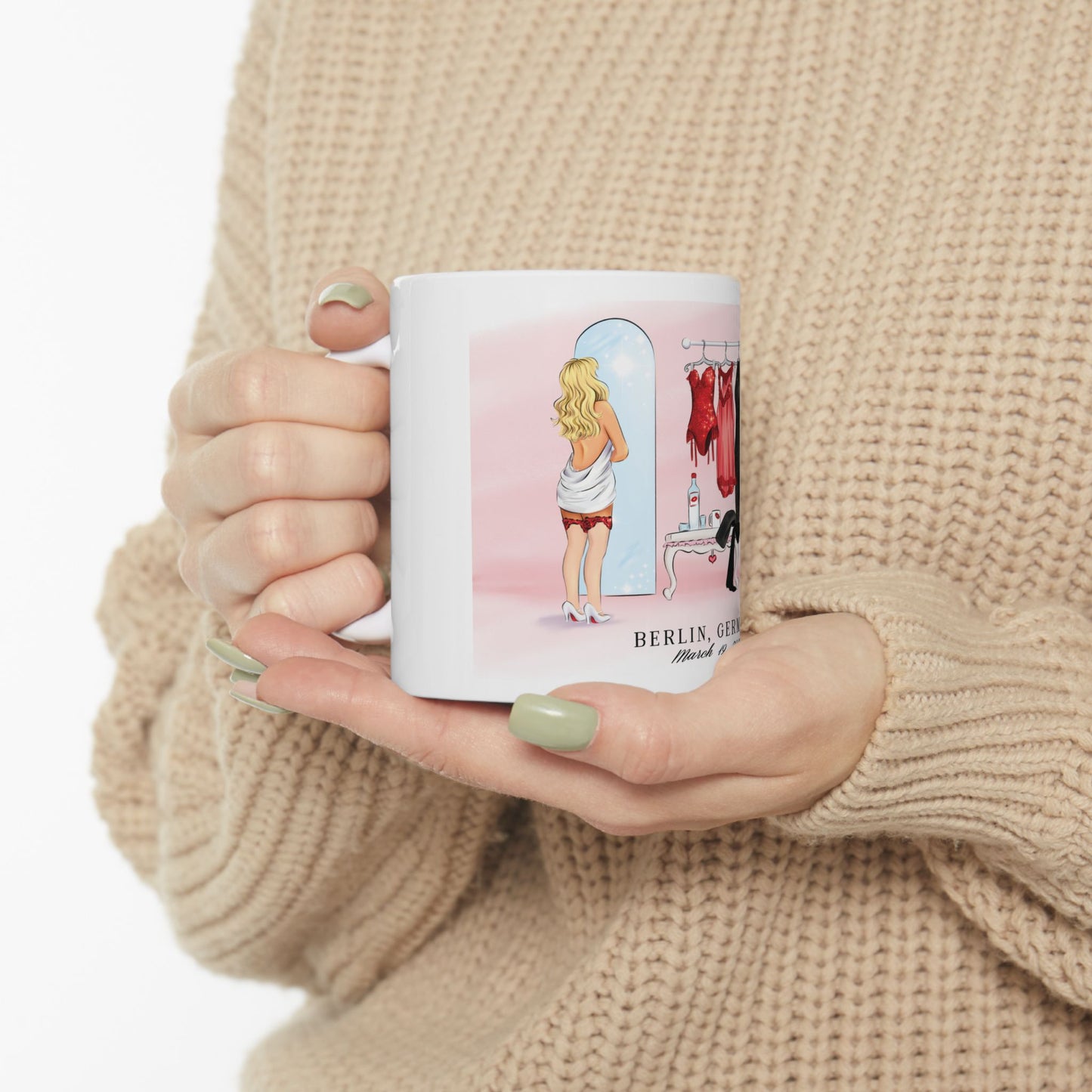 3/19 Berlin Dressing Room Drawing Ceramic 11oz 15oz Mug
