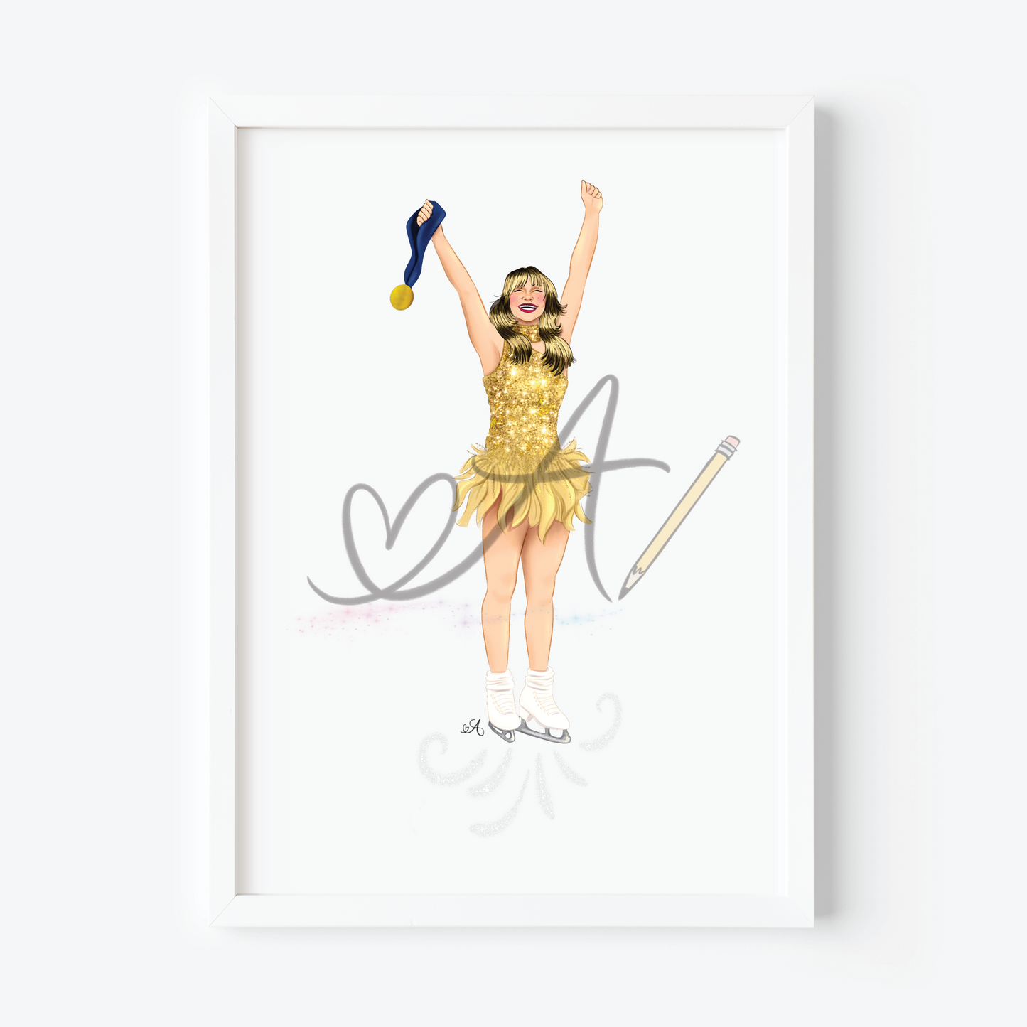 2026 Gold Skater Art Print