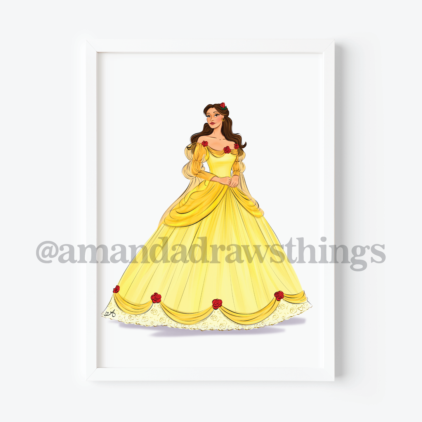Book Princess Gown Art Print