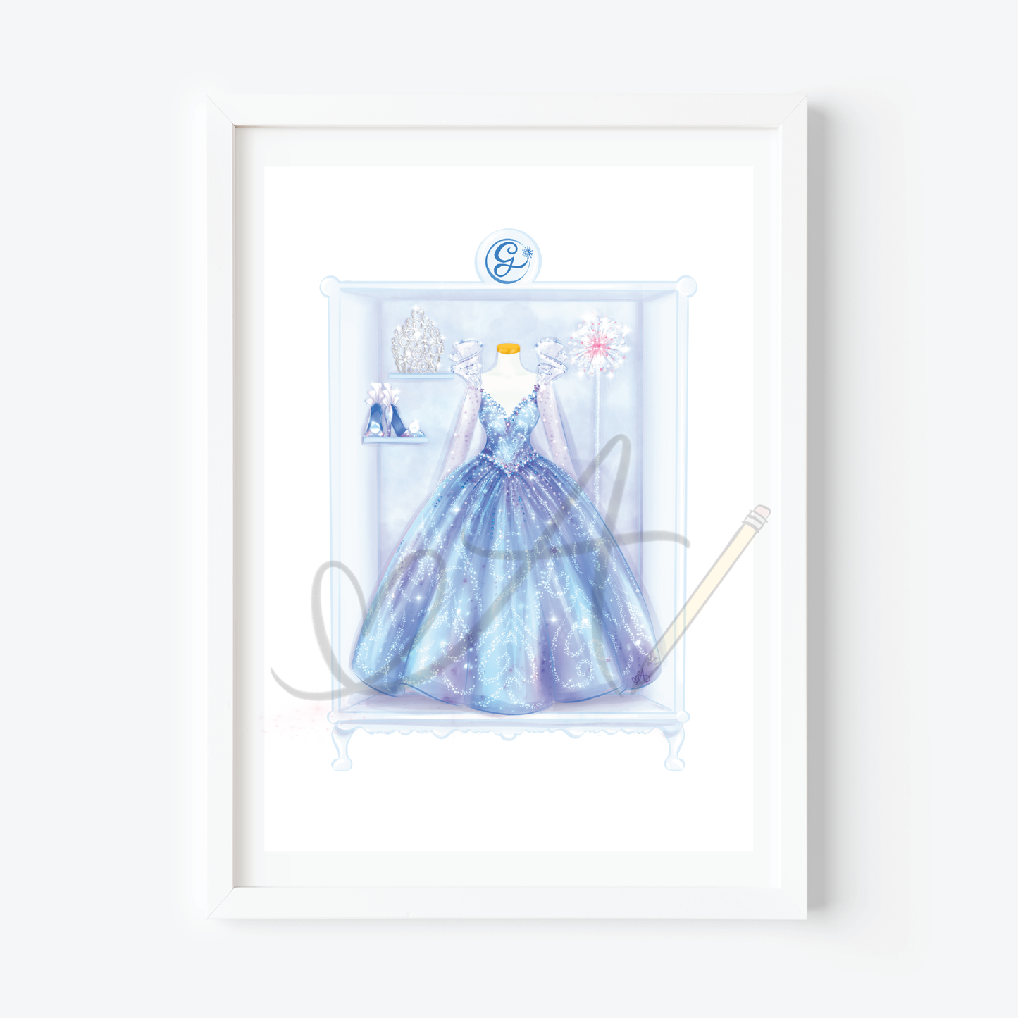 Movie Blue Dress Good Witch Wardrobe Art Print