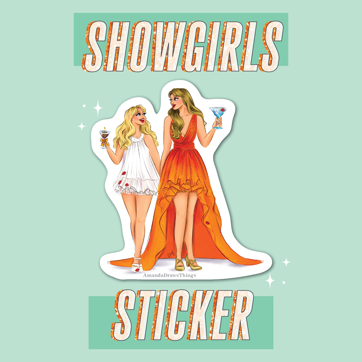 Martini Showgirls Sticker