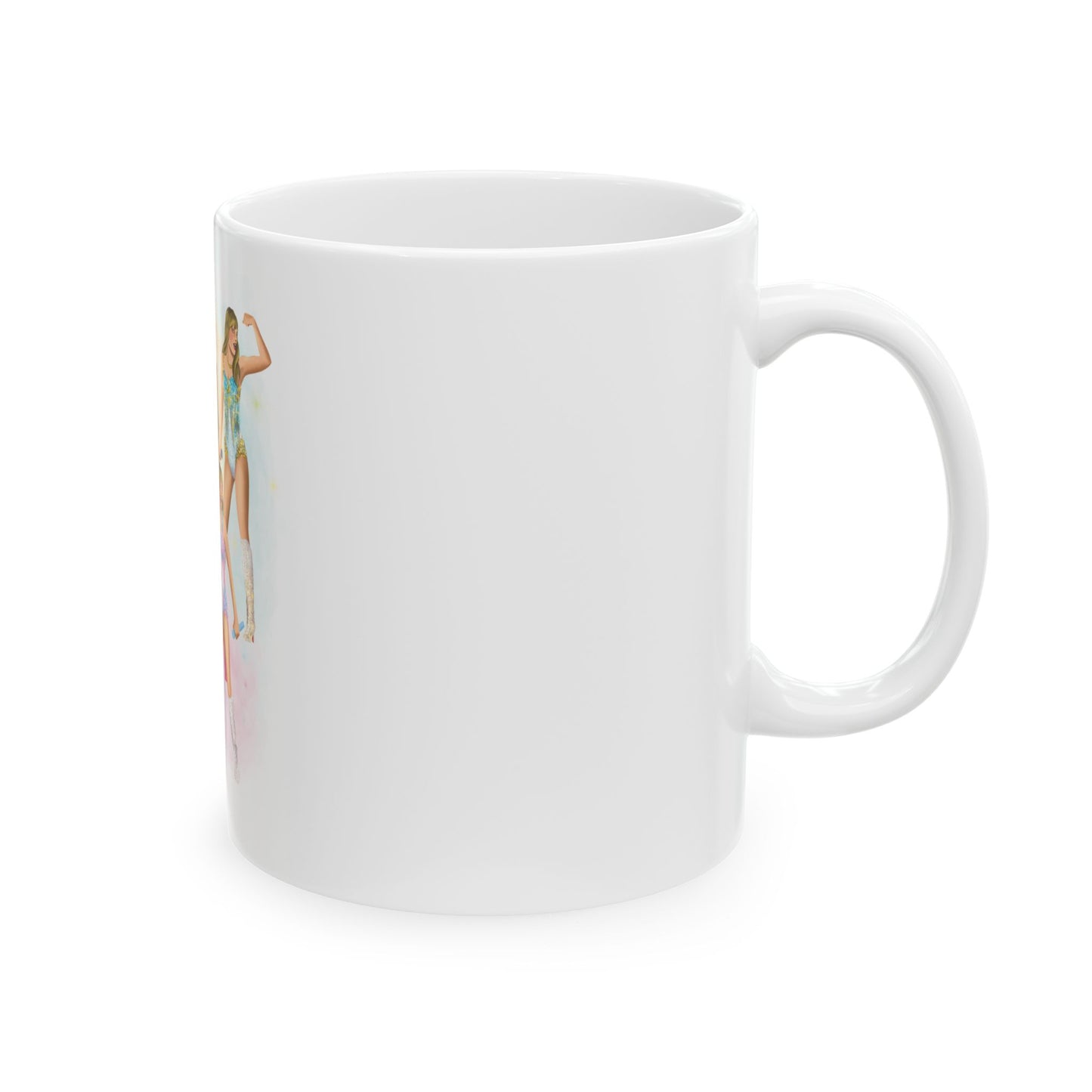 Opening Bodysuit Drawings WHITE Ceramic Mug, (11oz, 15oz)