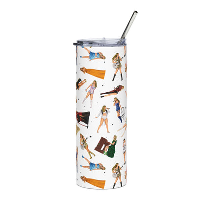 Eras Pattern Stainless Steel Tumbler, 20oz