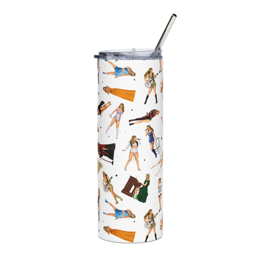 Eras Pattern Stainless Steel Tumbler, 20oz