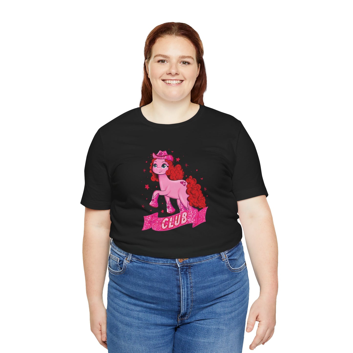 Pink Pony Drawing Bella + Canvas UNISEX Shirt