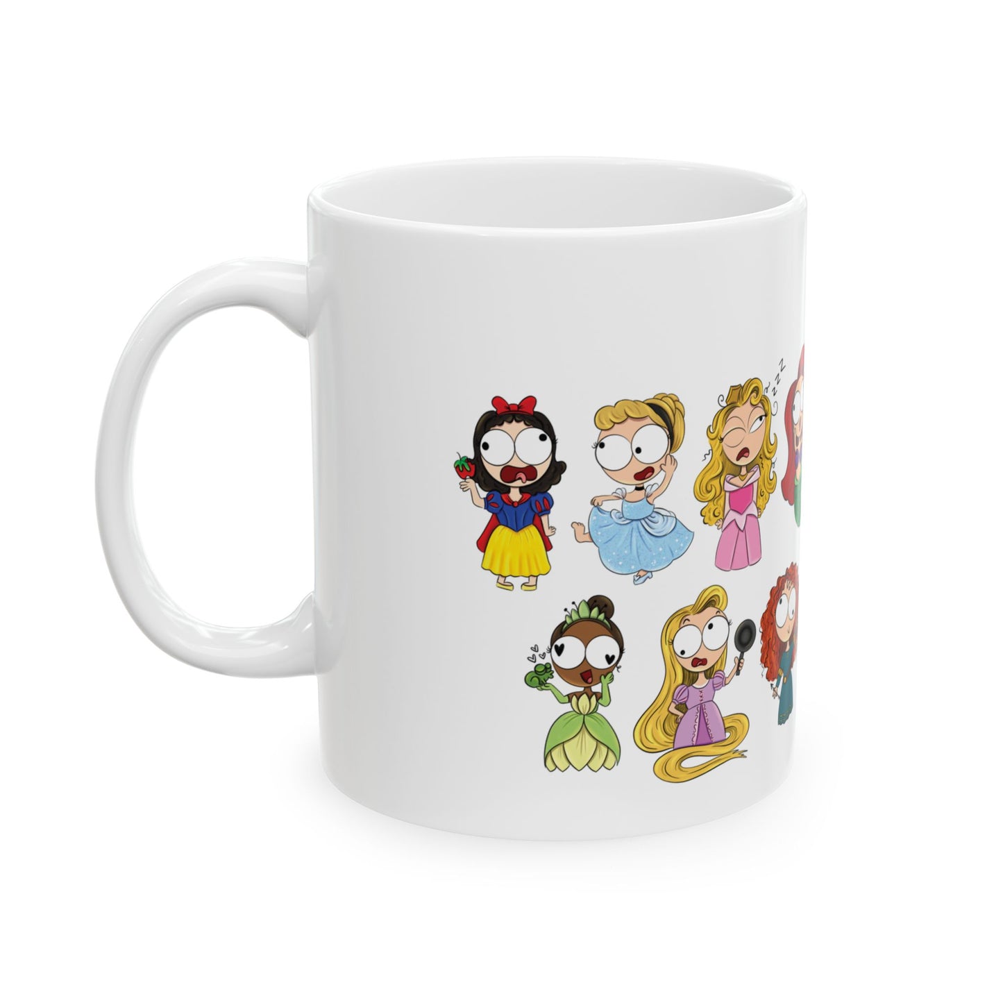 Derpy Princess Lineup Ceramic Mug, (11oz, 15oz)