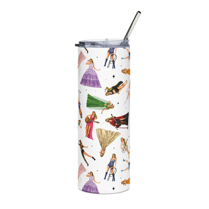Eras Pattern Stainless Steel Tumbler, 20oz