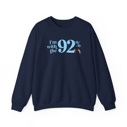 I'm With The 92% Heart Hands UNISEX Heavy Blend™ Crewneck Sweatshirt - 25% Donated to Loveland Foundation