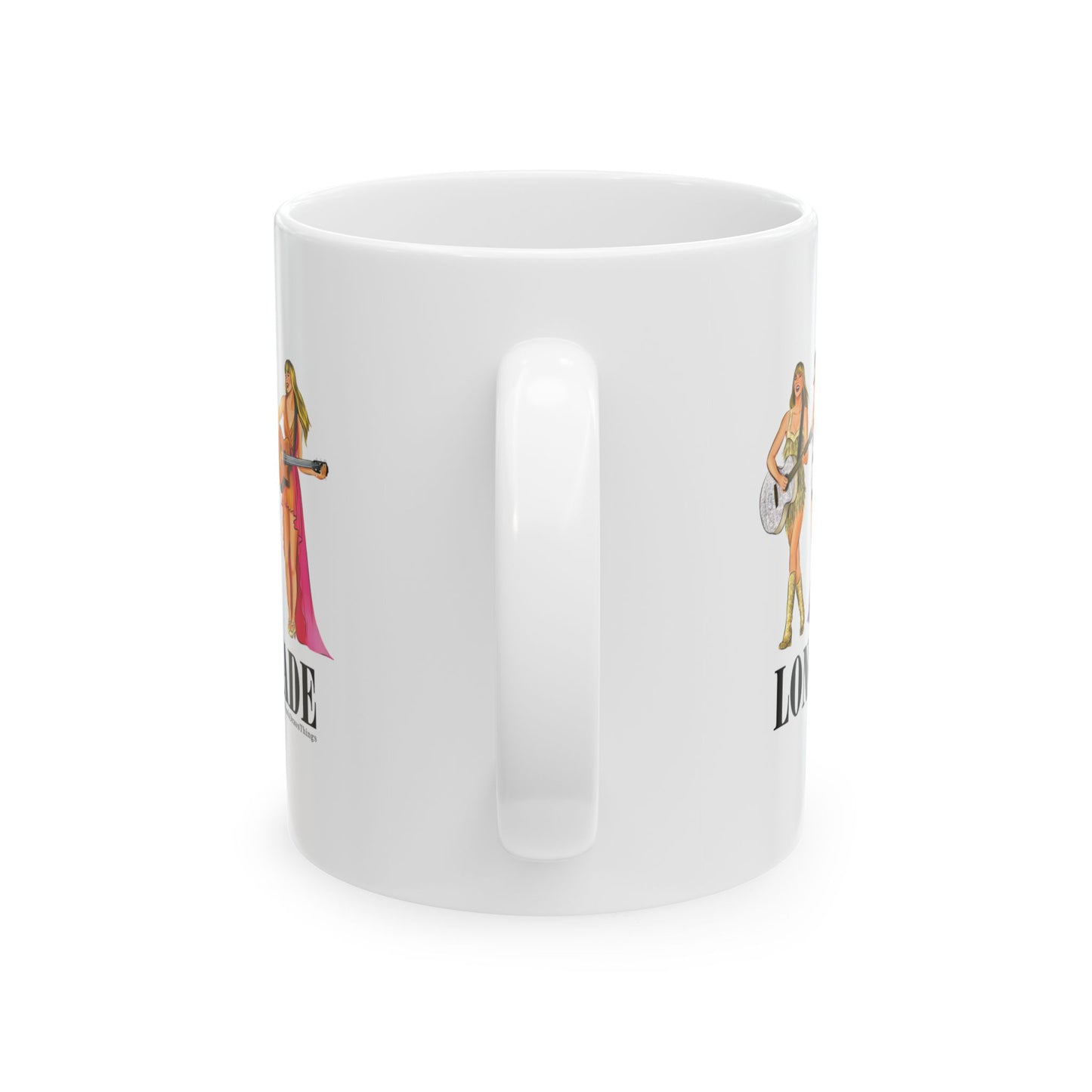 Long Live Lineup Drawings WHITE Ceramic Mug