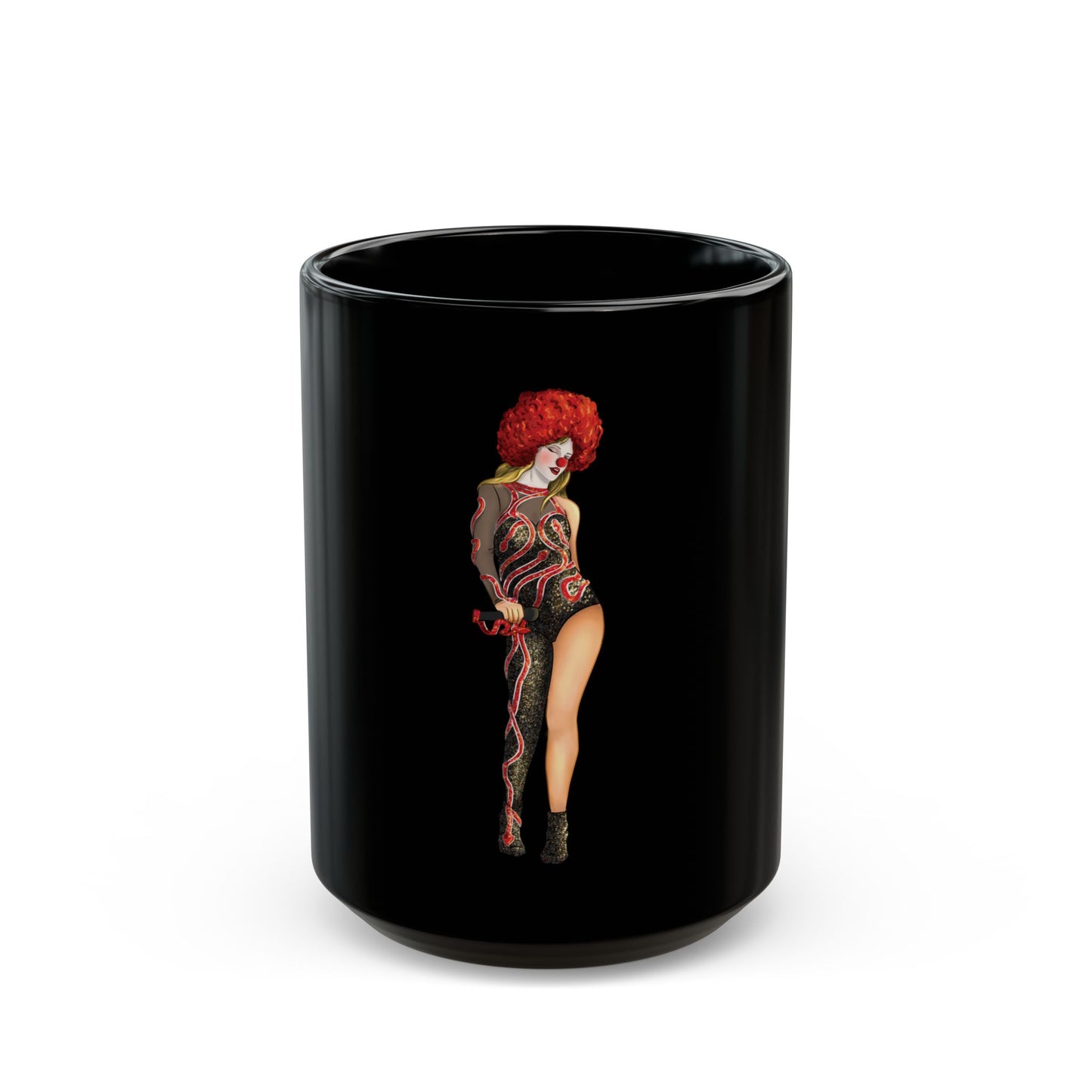 Rep Clown Red Snake Bodysuit Black Mug