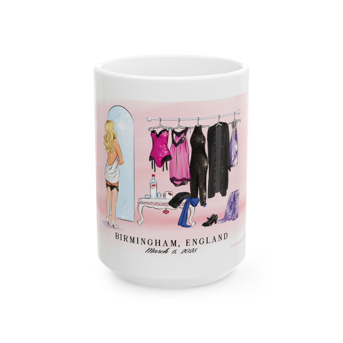 3/6 Birmingham Dressing Room Drawing Ceramic 11oz 15oz Mug