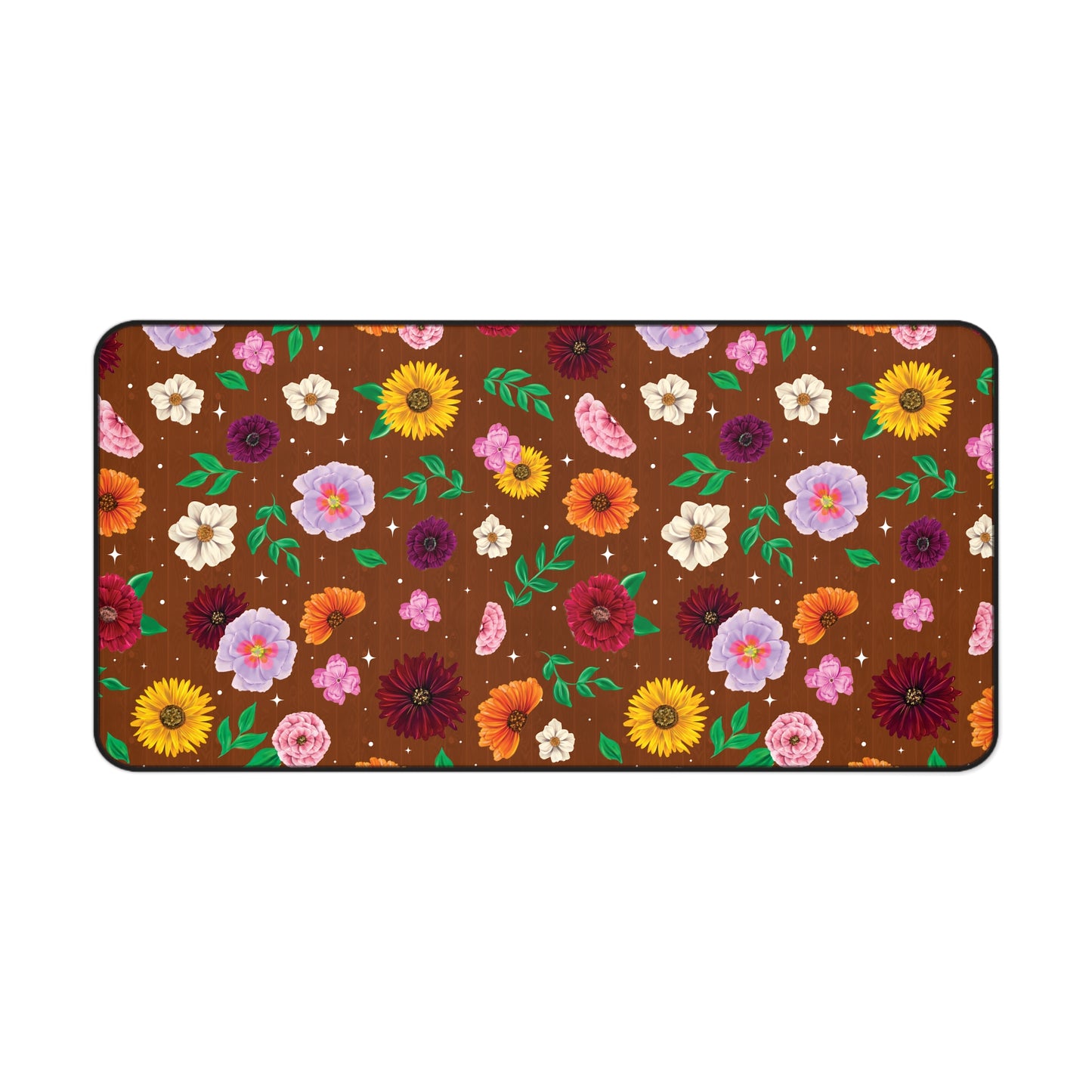 Surprise Song Piano Floral Drawings Desk Mat