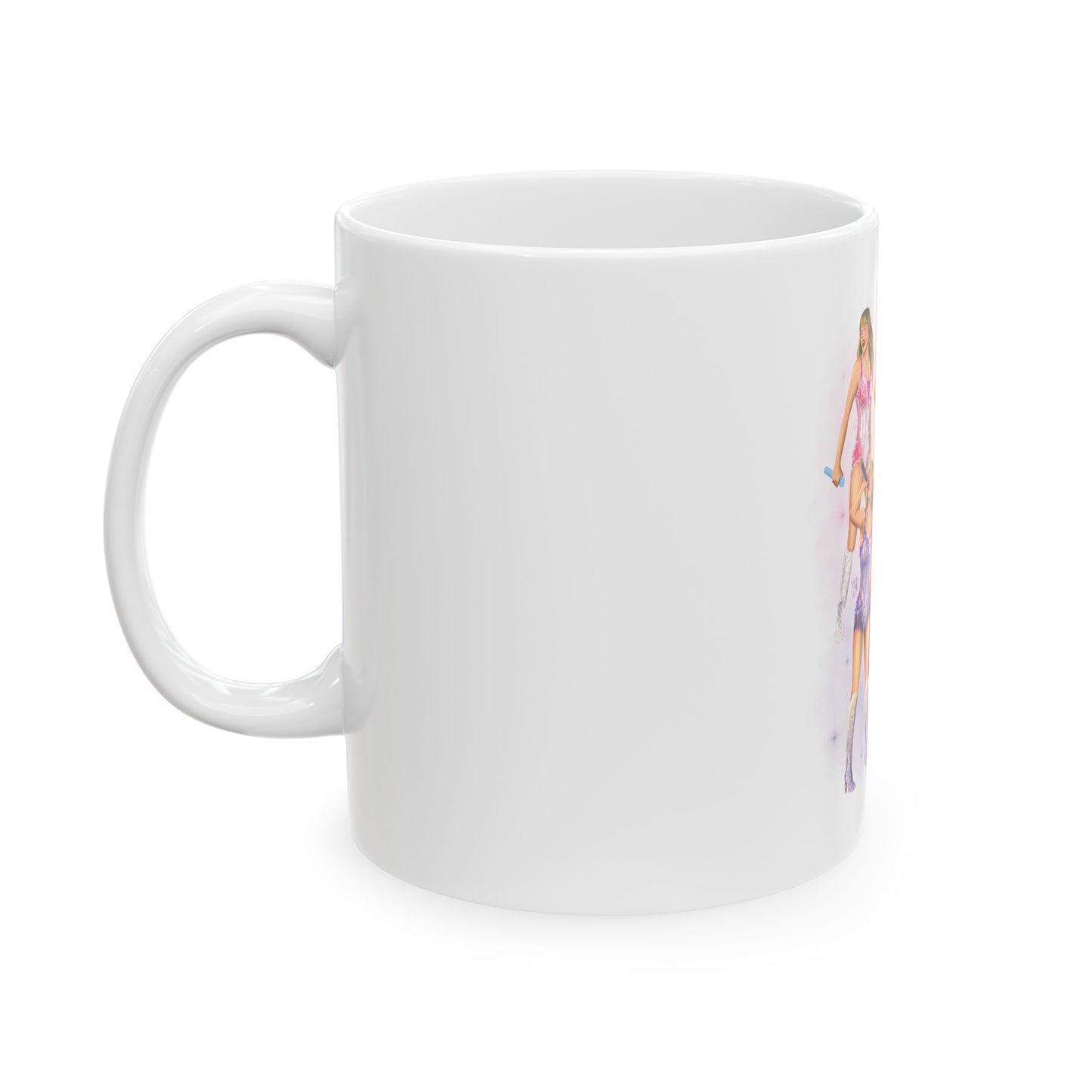 Opening Bodysuit Drawings WHITE Ceramic Mug, (11oz, 15oz)