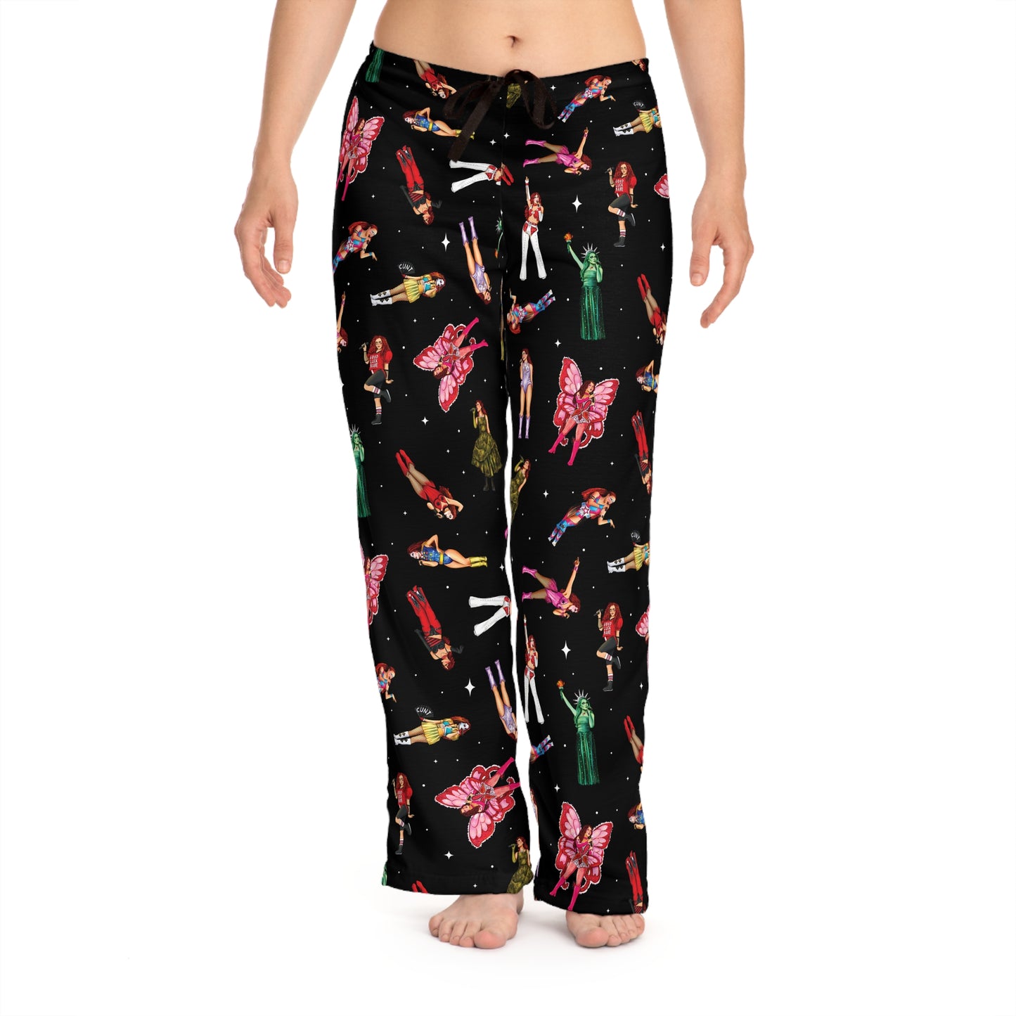 Chappell Tour Outfit Drawings Pattern Women's Pajama Pants (AOP)