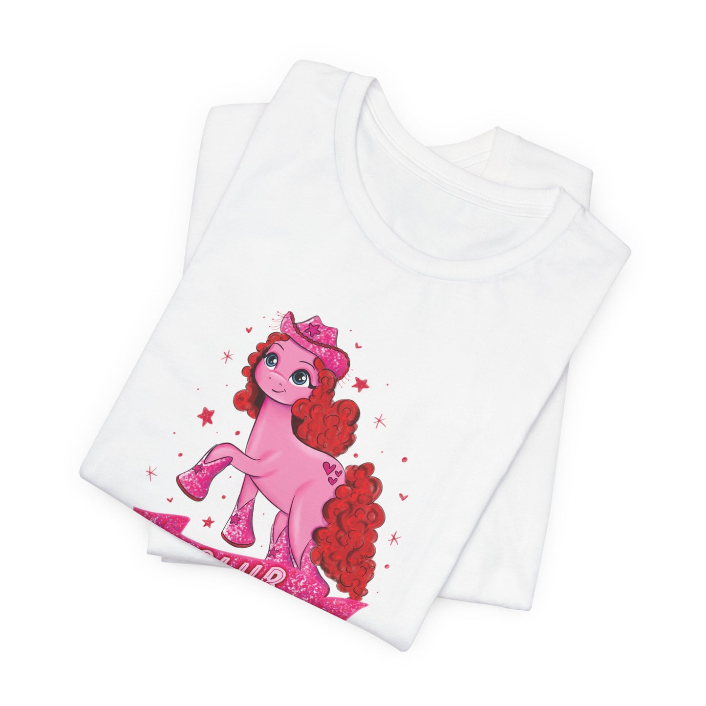 Pink Pony Drawing Bella + Canvas UNISEX Shirt