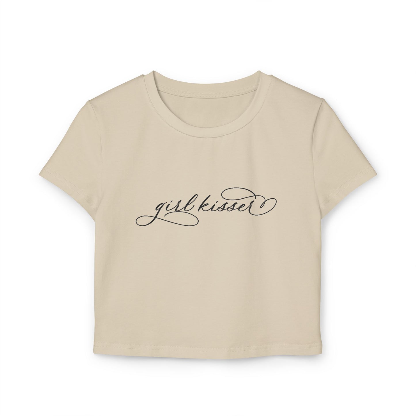 "Girl Kisser" Script Fitted Women's Baby Tee