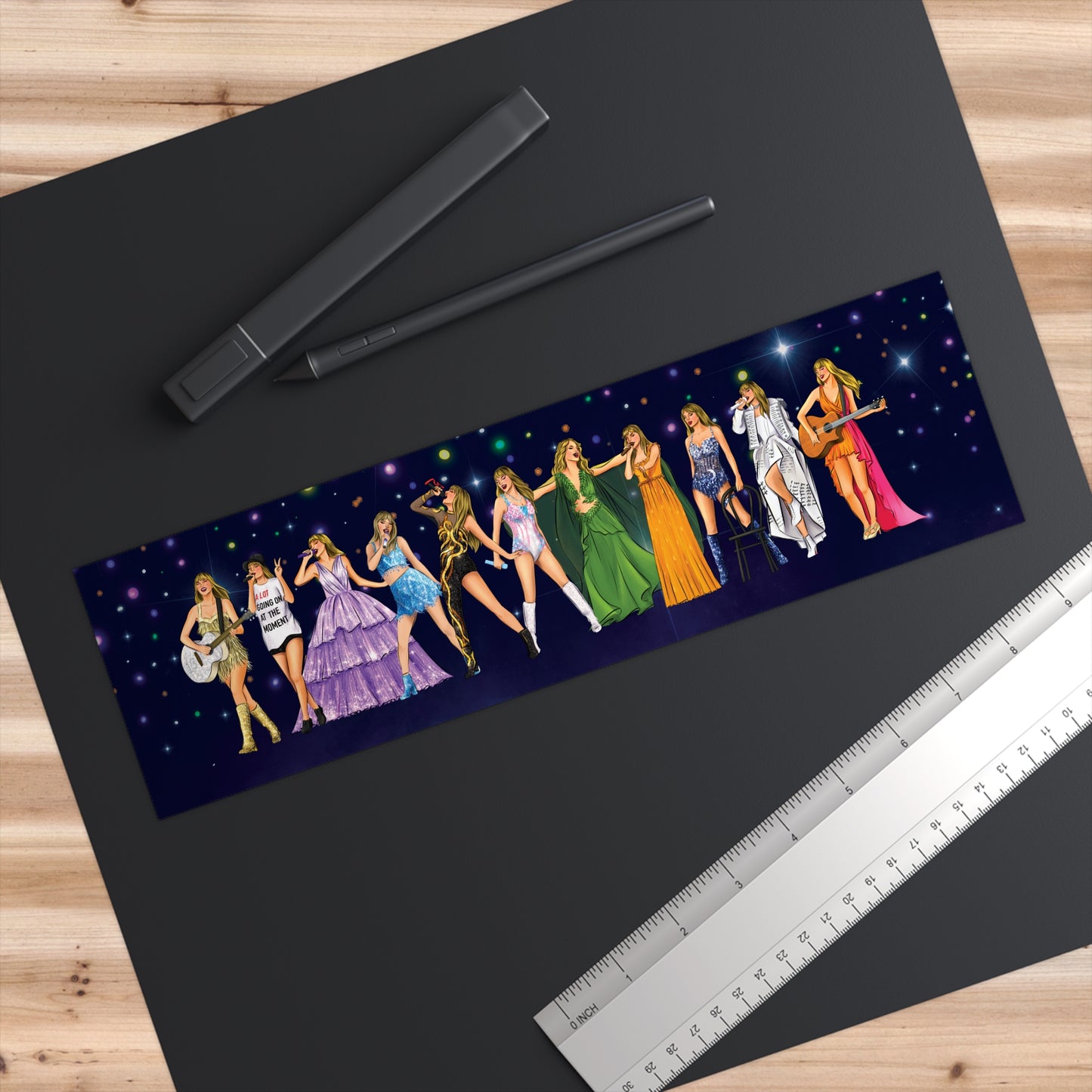 Iconic Tour Outfits Drawings Bumper Sticker