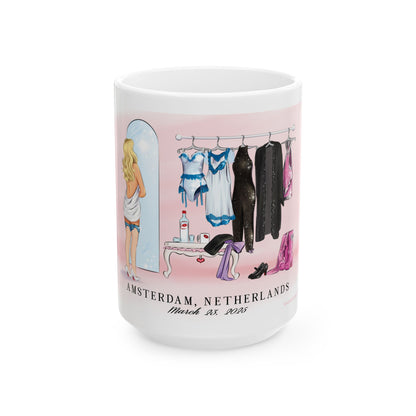 3/23 Amsterdam Dressing Room Drawing Ceramic 11oz 15oz Mug