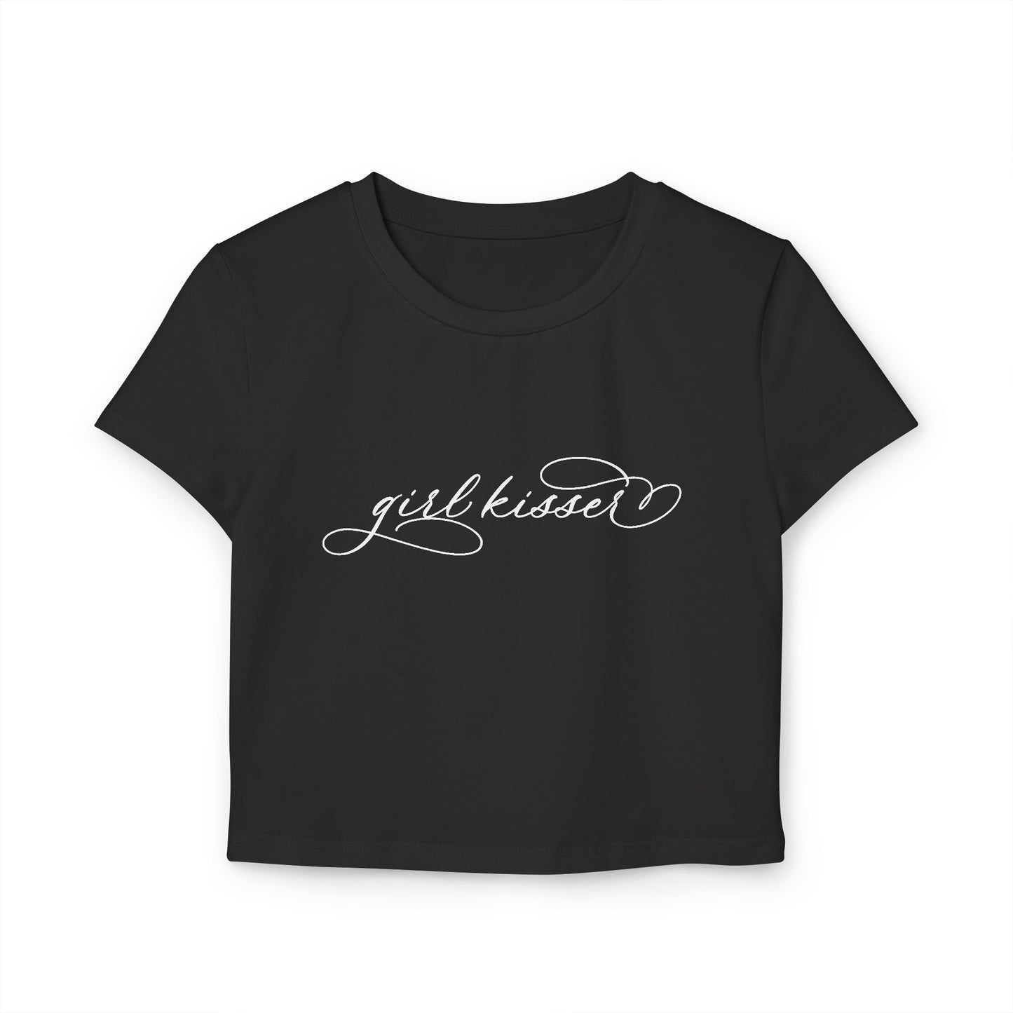 "Girl Kisser" Script Fitted Women's Baby Tee