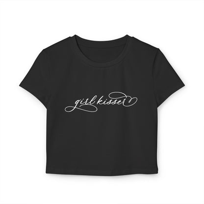 "Girl Kisser" Script Fitted Women's Baby Tee