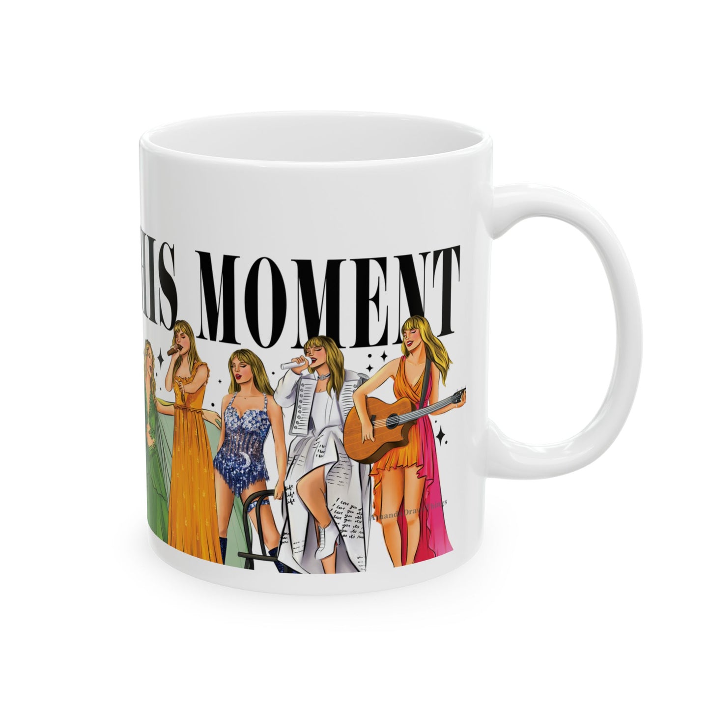 Remember This Moment Lineup Drawings WHITE Ceramic Mug