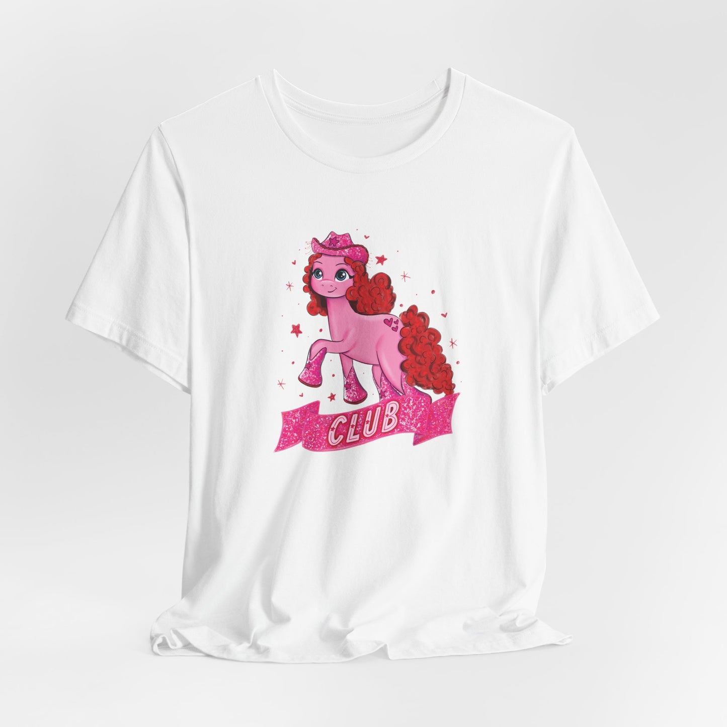 Pink Pony Drawing Bella + Canvas UNISEX Shirt