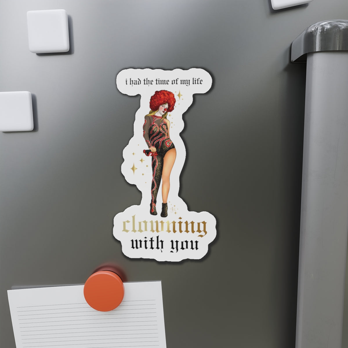 Clowning With You Die-Cut Magnet