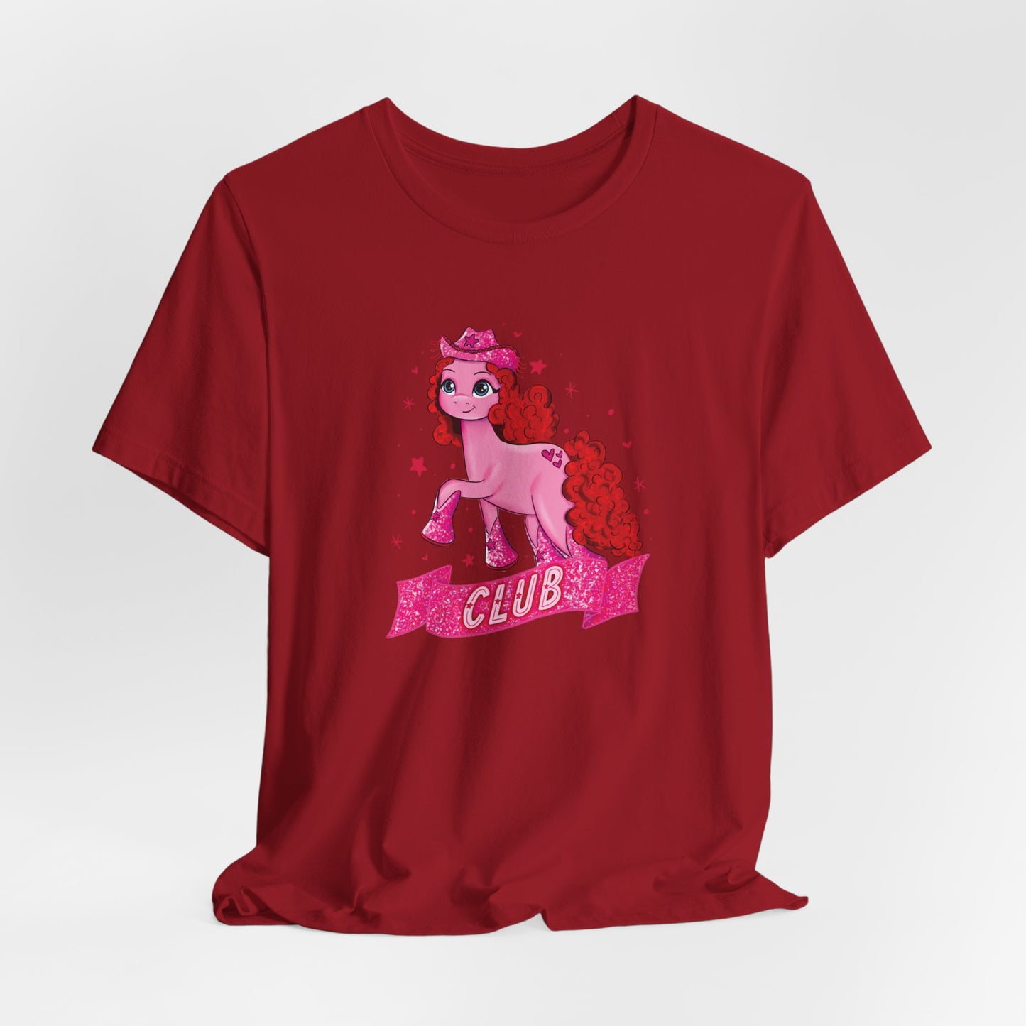 Pink Pony Drawing Bella + Canvas UNISEX Shirt