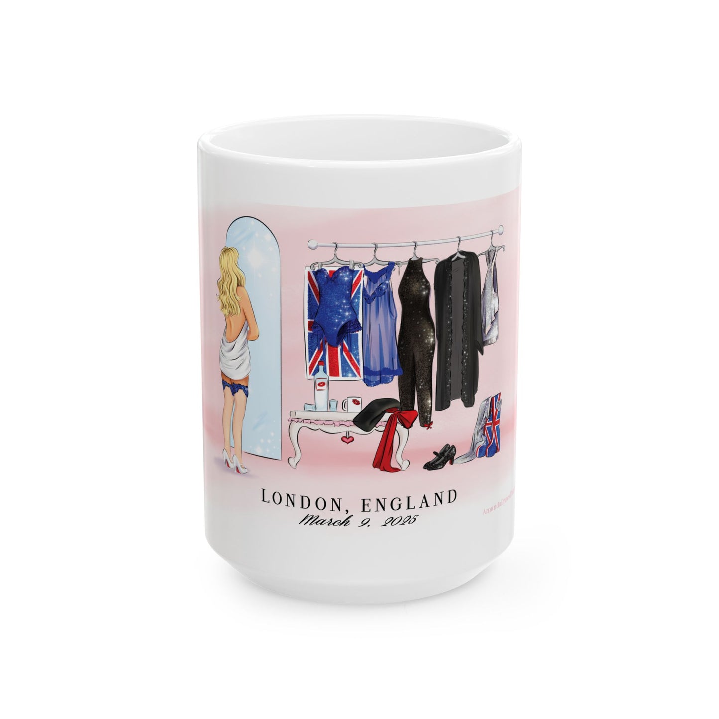 3/9 London Dressing Room Drawing Ceramic 11oz 15oz Mug