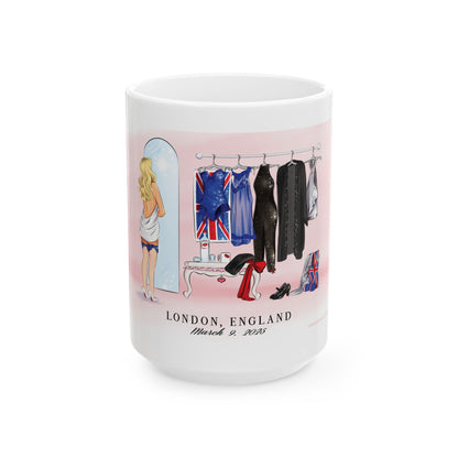 3/9 London Dressing Room Drawing Ceramic 11oz 15oz Mug