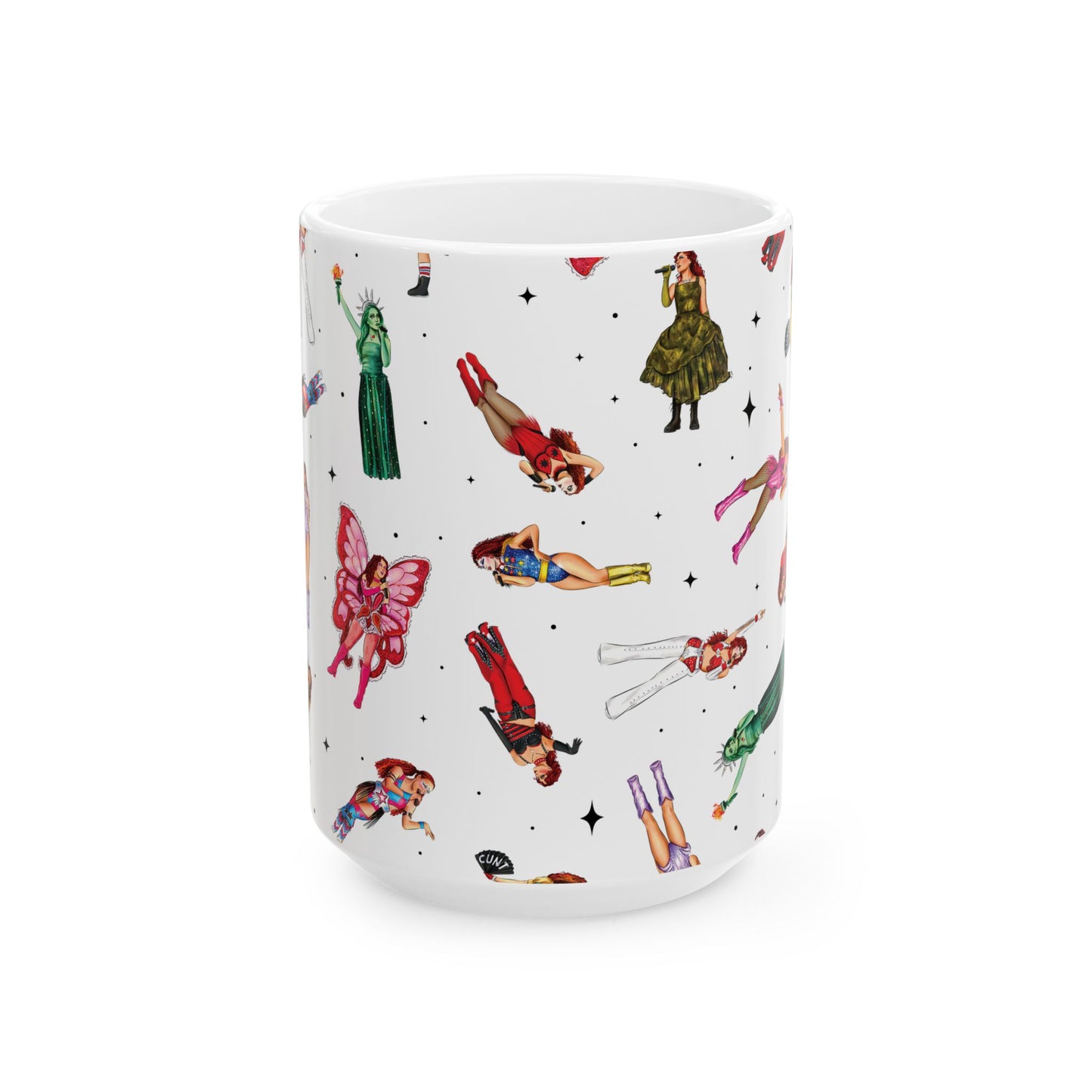 Chappell Outfits Drawings Pattern Tour Outfit Drawings Ceramic 11oz 15oz Mug