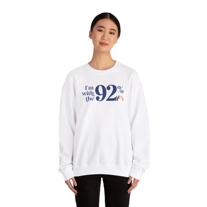 I'm With The 92% Heart Hands UNISEX Heavy Blend™ Crewneck Sweatshirt - 25% Donated to Loveland Foundation