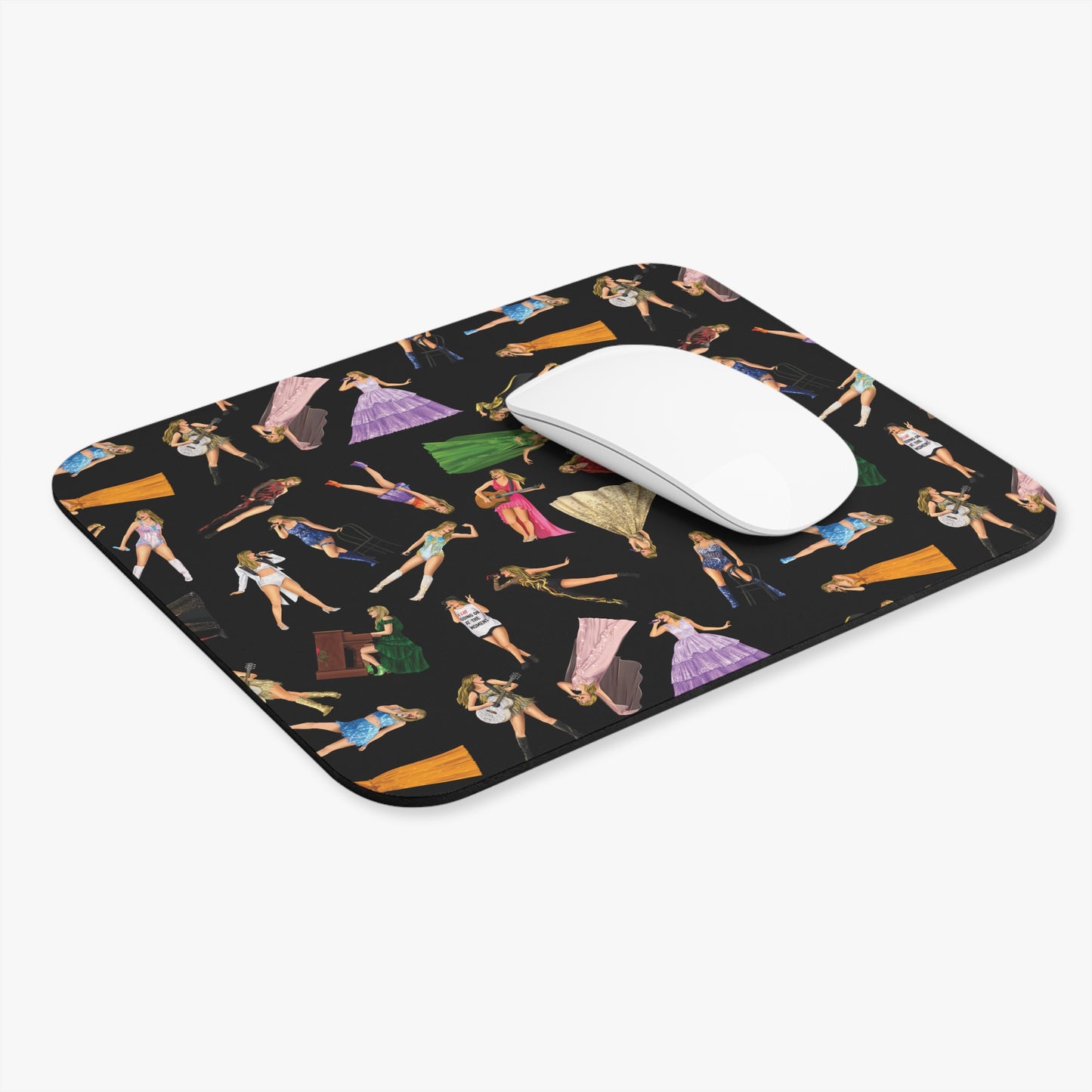 Black Eras Pattern Mouse Pad