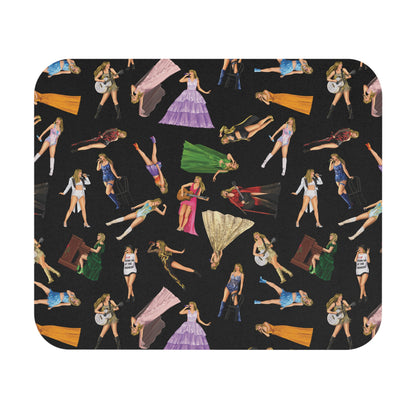 Black Eras Pattern Mouse Pad