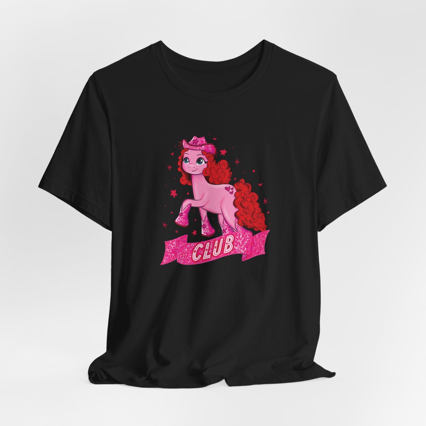 Pink Pony Drawing Bella + Canvas UNISEX Shirt