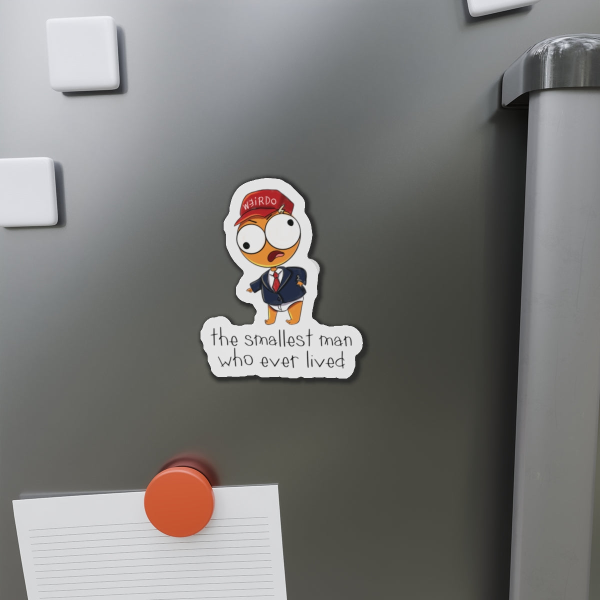 The Smallest Man Who Ever Lived Derpy Drawing Die-Cut Magnet