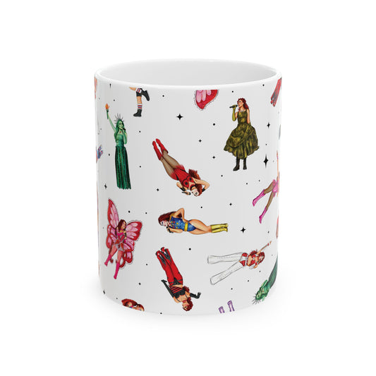 Chappell Outfits Drawings Pattern Tour Outfit Drawings Ceramic 11oz 15oz Mug