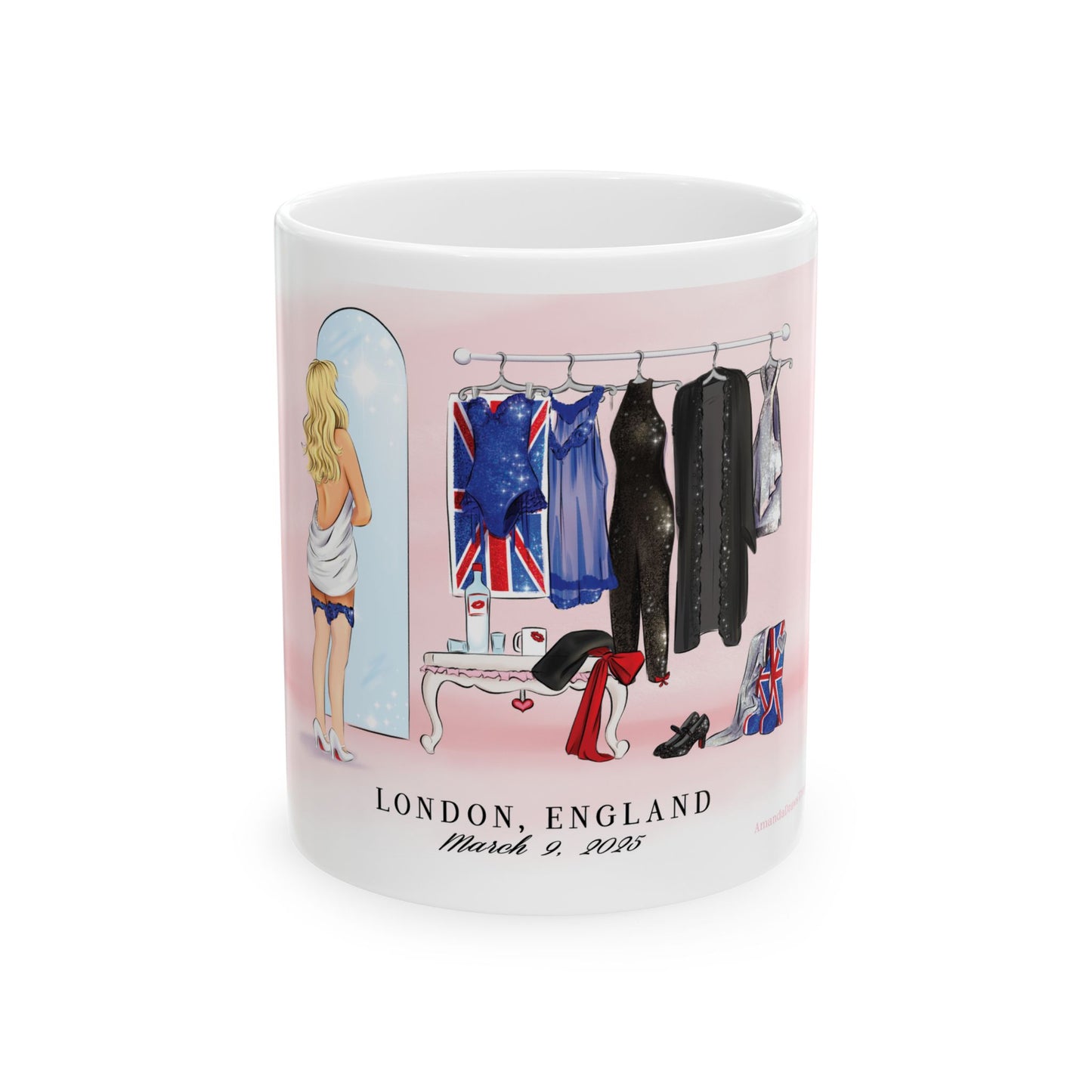 3/9 London Dressing Room Drawing Ceramic 11oz 15oz Mug