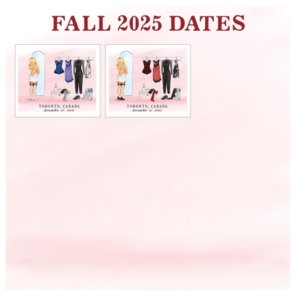 2025 Dates Dressing Room Lineup Standard Art Print