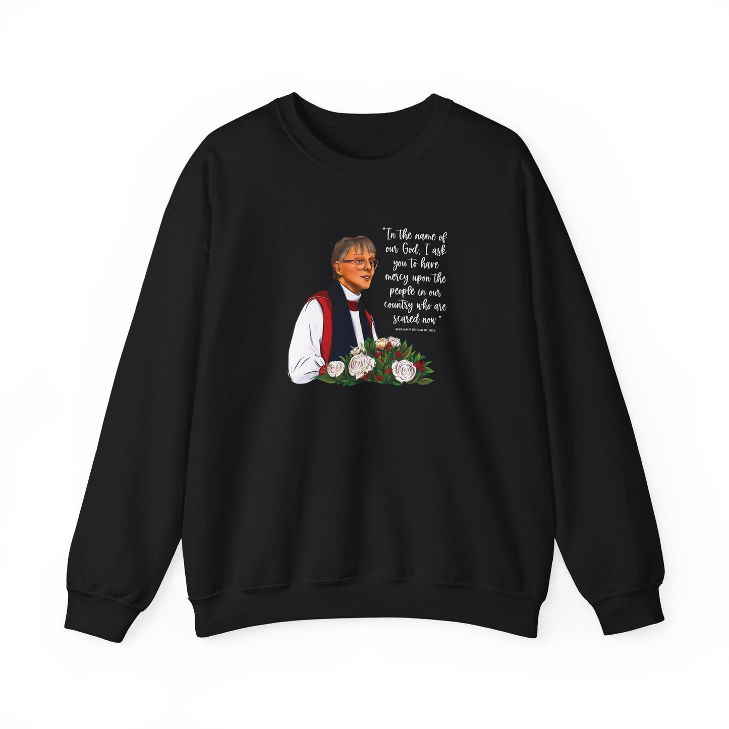 Bishop Budde Drawing UNISEX Heavy Blend™ Crewneck Sweatshirt